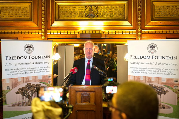 Capturing History: The Freedom Fountain Launch in Westminster 7